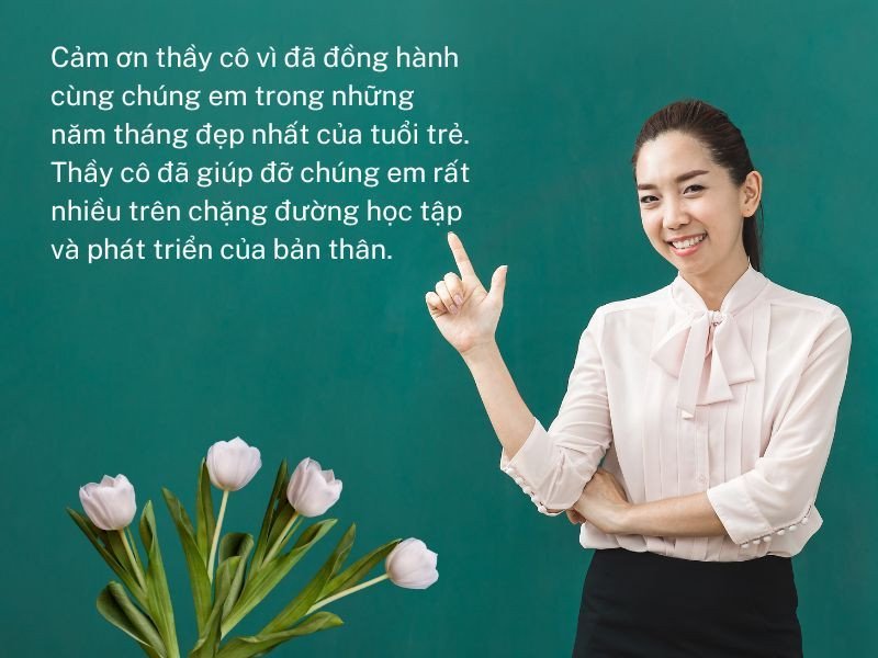 thư cảm ơn thầy cô