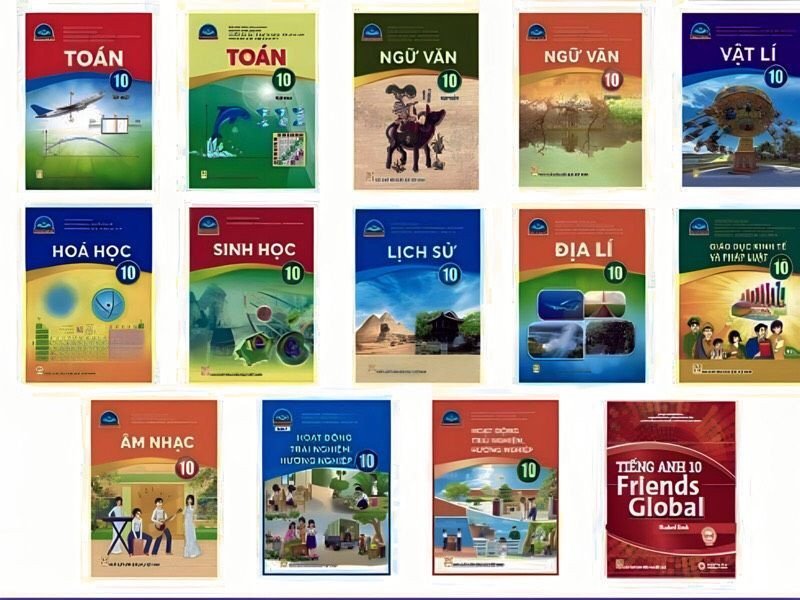 Tổng hợp các cuốn sách trong bộ sgk lớp 10 mới