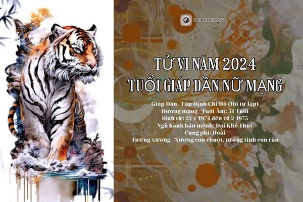 Tử vi Giáp Dần 1974 nữ mạng tổng quan năm 2024
