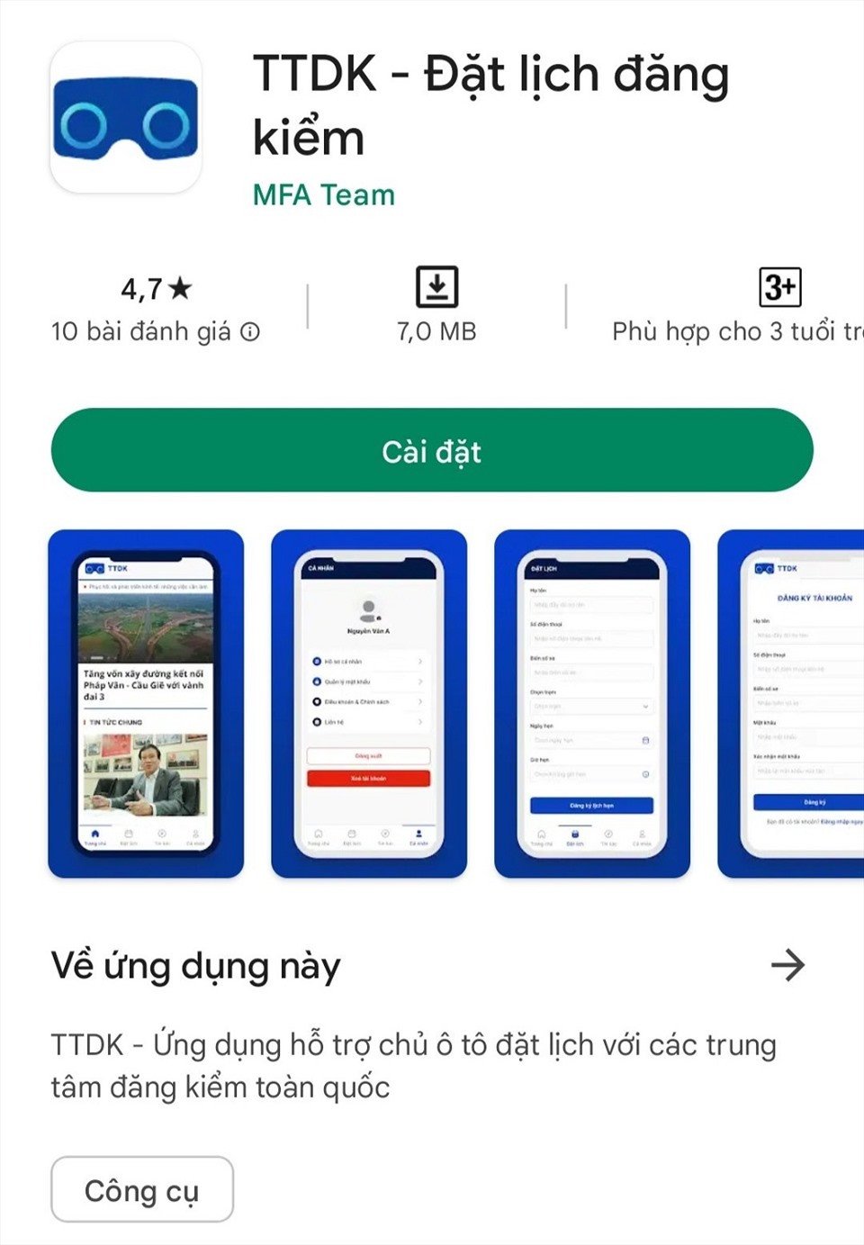 Ứng dụng đăng ký đăng kiểm trực tuyến giúp chủ xe đặt lịch dễ dàng