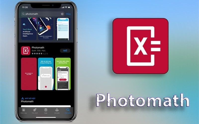 Ứng dụng PhotoMath giúp giải toán bằng cách chụp ảnh