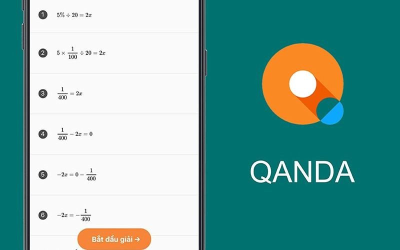 Ứng dụng QANDA hỗ trợ học tập toán học