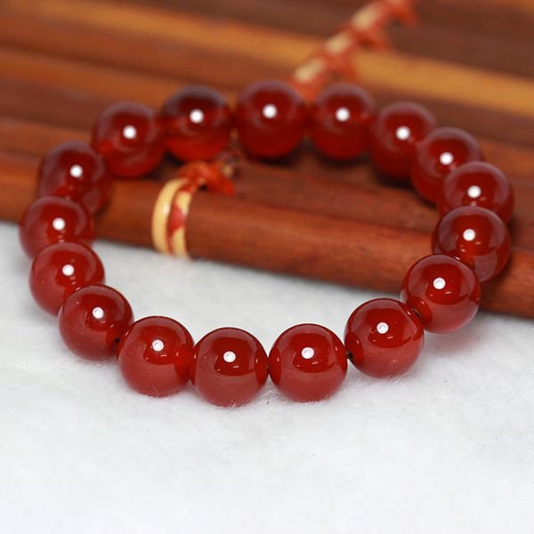 Vòng tay đá mã não đỏ tự nhiên