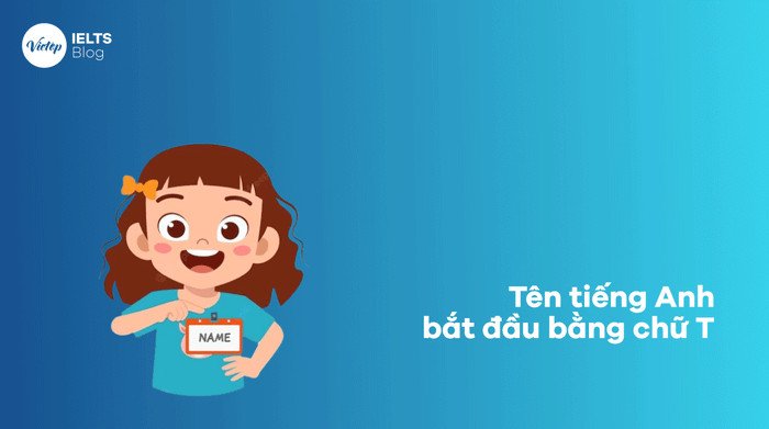 Bàn tay đang viết chữ T, tượng trưng cho những tên tiếng Anh độc đáo và ý nghĩa dành cho nữ giới.
