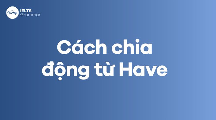 Bảng chi tiết cách chia động từ Have theo 13 thì cơ bản