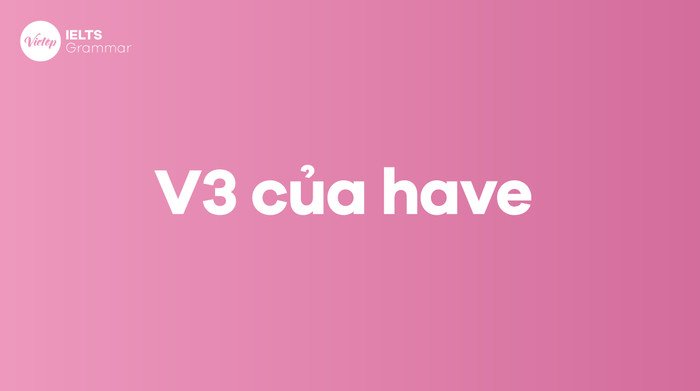 Bảng chia động từ Have sang dạng V2 và V3 (quá khứ phân từ)