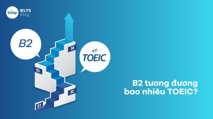 Bảng quy đổi chi tiết điểm B2 tương đương với TOEIC và các chứng chỉ tiếng Anh khác