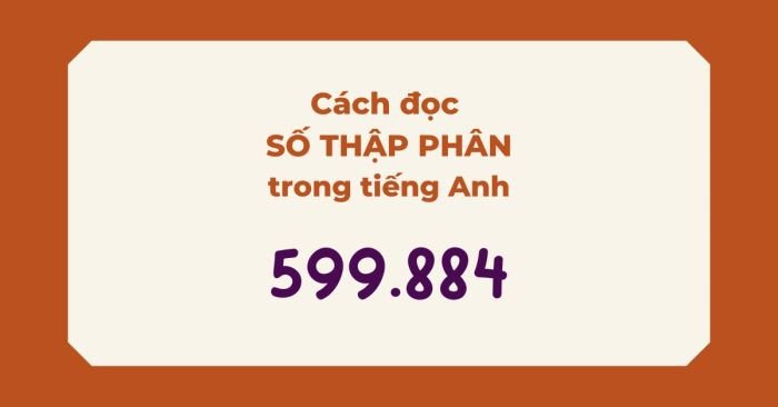 Biểu đồ minh họa cấu trúc và phương pháp đọc số thập phân trong tiếng Anh