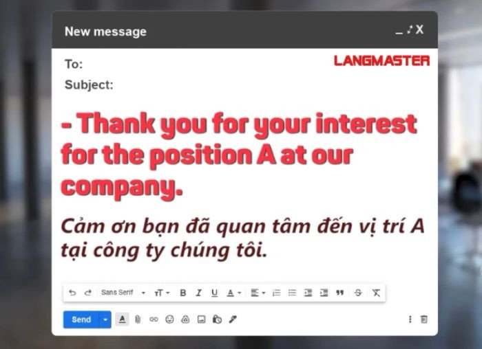 Biểu đồ tương tác giữa người gửi và người nhận, thể hiện mức độ trang trọng trong email tiếng Anh