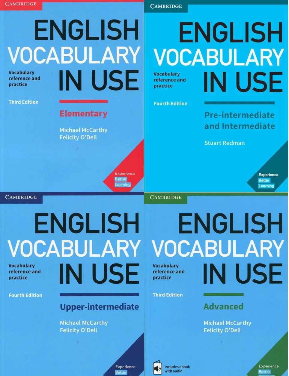 Bộ sách Vocabulary in Use cung cấp từ vựng tiếng Anh theo cấp độ