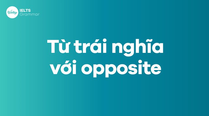Các cặp từ trái nghĩa phổ biến của Opposite
