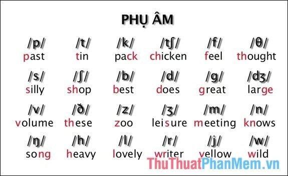 Các phụ âm trong tiếng Anh và cách luyện phát âm chuẩn