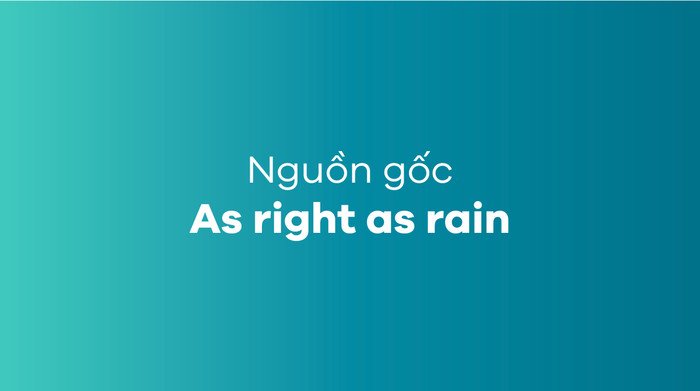 Cảnh mưa rào ở Anh, minh họa nguồn gốc thành ngữ "As right as rain" từ thời tiết