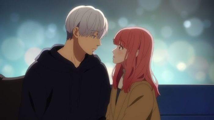 Cặp đôi Yuki và Itsuomi trong anime A Sign of Affection
