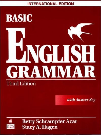 Cuốn sách Basic English Grammar với bìa màu cam, tài liệu ngữ pháp tiếng Anh cho người mới bắt đầu