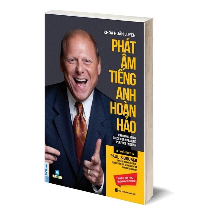 Cuốn sách Phát âm Tiếng Anh hoàn hảo của Paul S Gruber, bìa màu xanh tím