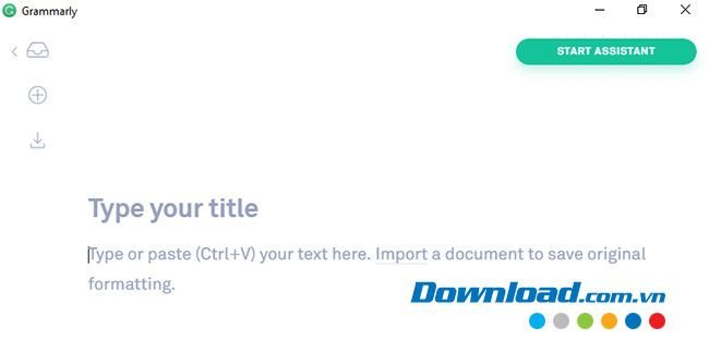 Dán trực tiếp văn bản vào Grammarly để kiểm tra lỗi tiếng Anh