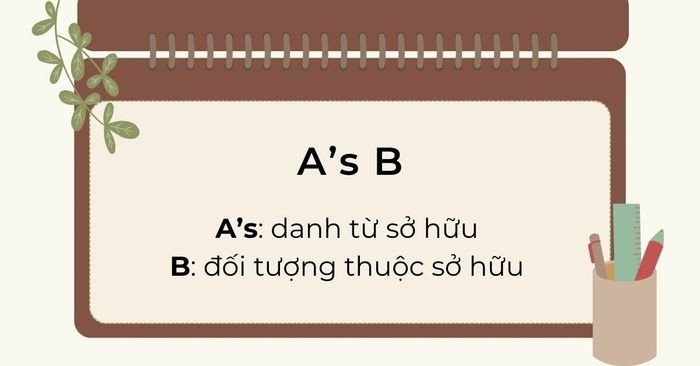 Định nghĩa danh từ sở hữu và ví dụ minh họa cụ thể