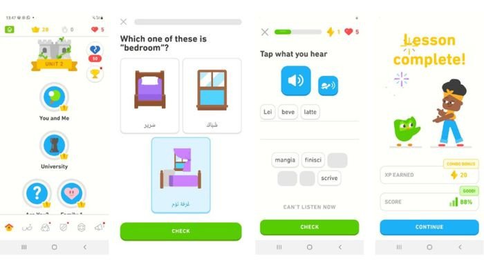 Duolingo mang đến lộ trình học hiệu quả nhờ sự hỗ trợ của cú Duo