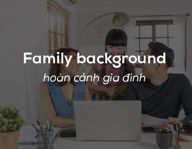 Gia đình gồm cha mẹ và con cái đang vui vẻ bên nhau, minh họa cho khái niệm hoàn cảnh gia đình (family background)