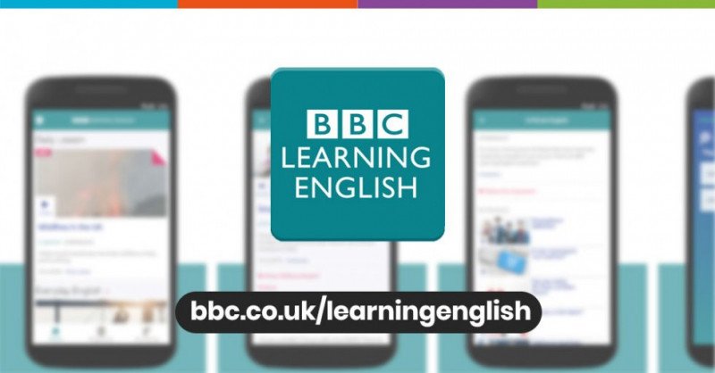 Giao diện ứng dụng BBC Learning English với các bài học tiếng Anh