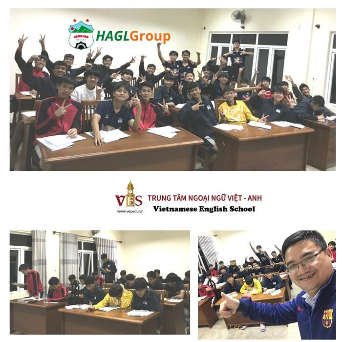 Giáo viên Trung tâm Ngoại ngữ Việt Anh (VES) đang giảng bài
