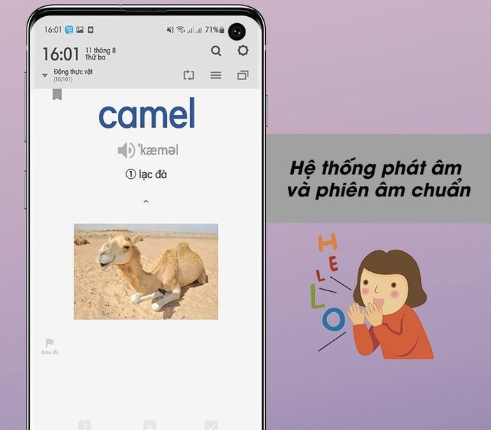 Hệ thống phát âm chuẩn bản xứ trong ứng dụng WordBit Tiếng Anh