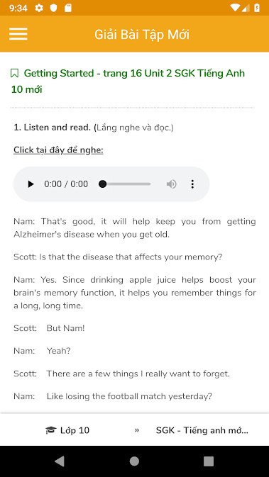 Hình ảnh minh họa ứng dụng Giải Bài Tập - Học Tốt với chức năng hỗ trợ giải bài tập tiếng Anh.