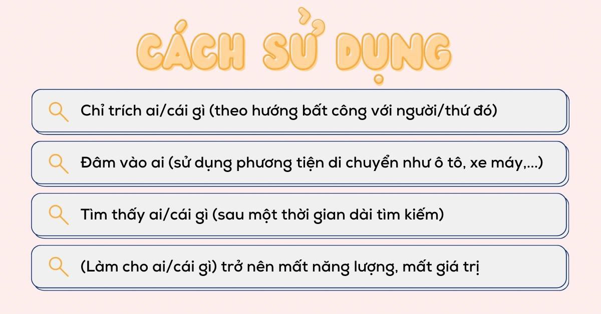 Hình ảnh về cách dùng Run down trong các ngữ cảnh