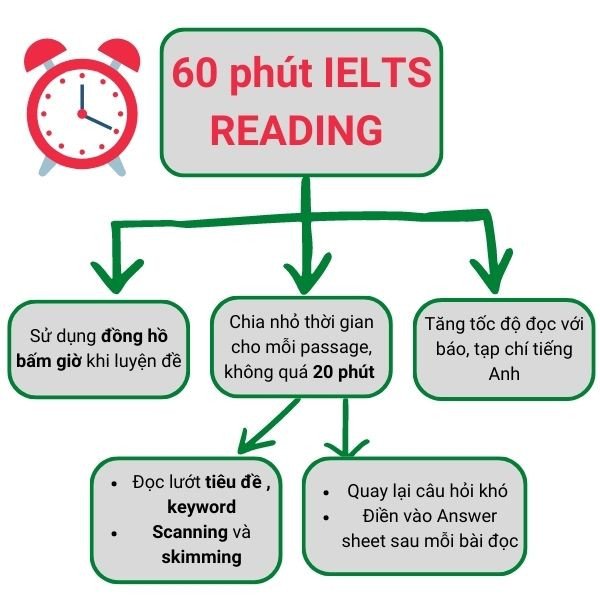 Học viên tập trung quản lý thời gian thi IELTS Reading