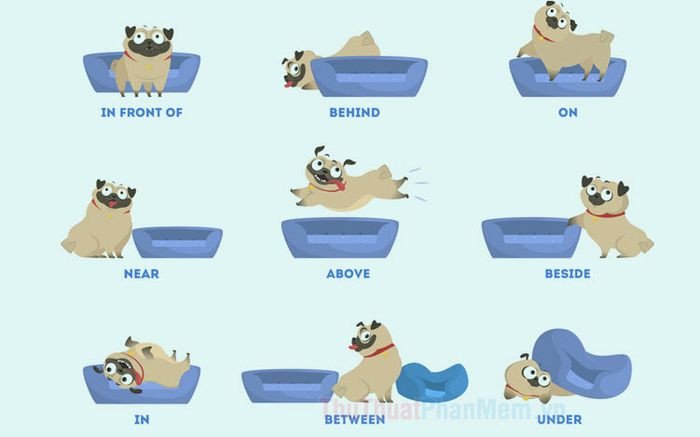 Học viên viết giới từ trong tiếng Anh lên bảng để nắm vững cách dùng.