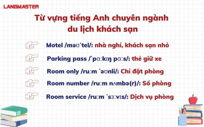 Khách du lịch quốc tế nhận phòng tại quầy lễ tân khách sạn, thể hiện giao tiếp tiếng Anh chuyên ngành du lịch