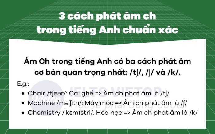 Khám phá các cách phát âm ch trong tiếng Anh hiệu quả