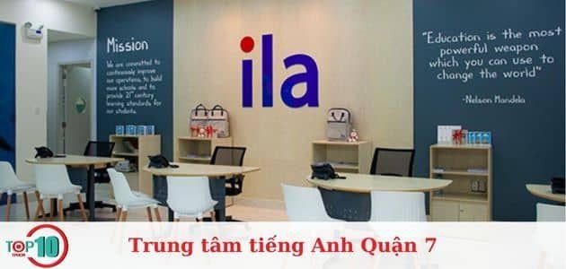 Không gian lớp học hiện đại tại Trung Tâm Anh Ngữ ILA quận 7