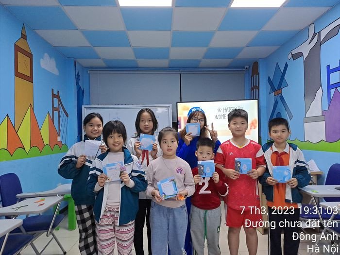 Lớp học sôi nổi tại trung tâm Anh ngữ Ocean Edu Đông Anh