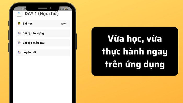 Màn hình bài học chi tiết của Future Lang với video hướng dẫn và bài tập thực hành