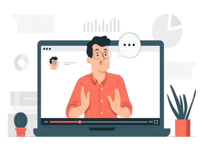 Màn hình máy tính hiển thị cuộc gọi video, minh họa các nền tảng phổ biến trong học trực tuyến thời dịch bệnh.