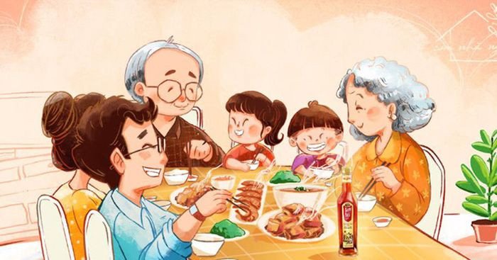 Mẹ và con gái cùng giặt đồ, biểu trưng cho sự sẻ chia công việc nhà theo quy định gia đình