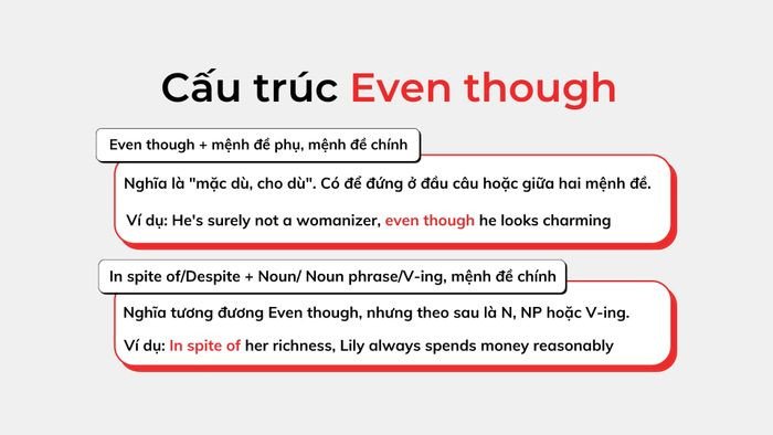 Một cuốn sách mở và bút, tượng trưng cho việc học và áp dụng cấu trúc Even though hiệu quả trong tiếng Anh