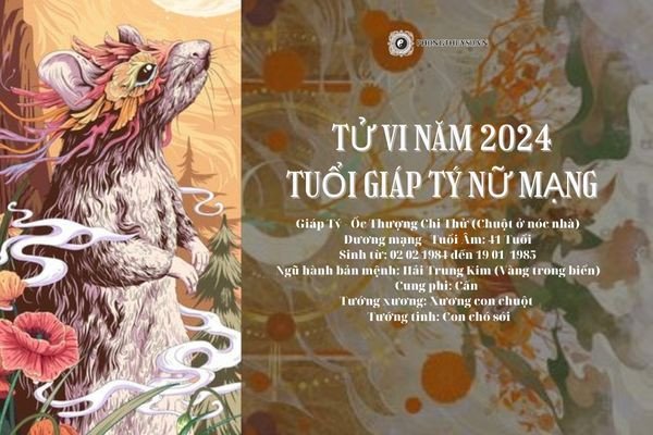 Một người phụ nữ tuổi Giáp Tý 1984 đang trầm tư suy nghĩ về tử vi năm 2024