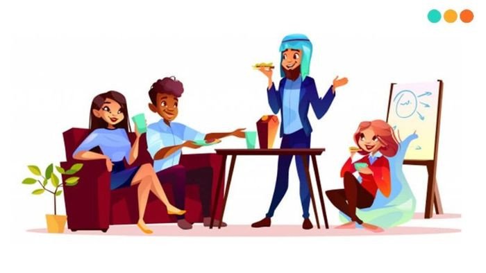 Một phụ nữ mỉm cười trao bó hoa cho người khác, biểu lộ sự trân trọng và biết ơn