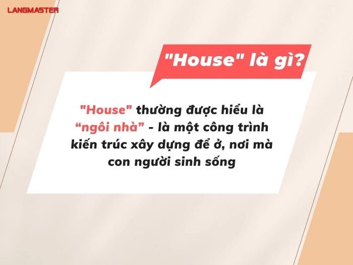 Ngôi nhà độc lập với kiến trúc vững chắc, minh họa cho định nghĩa của từ House.