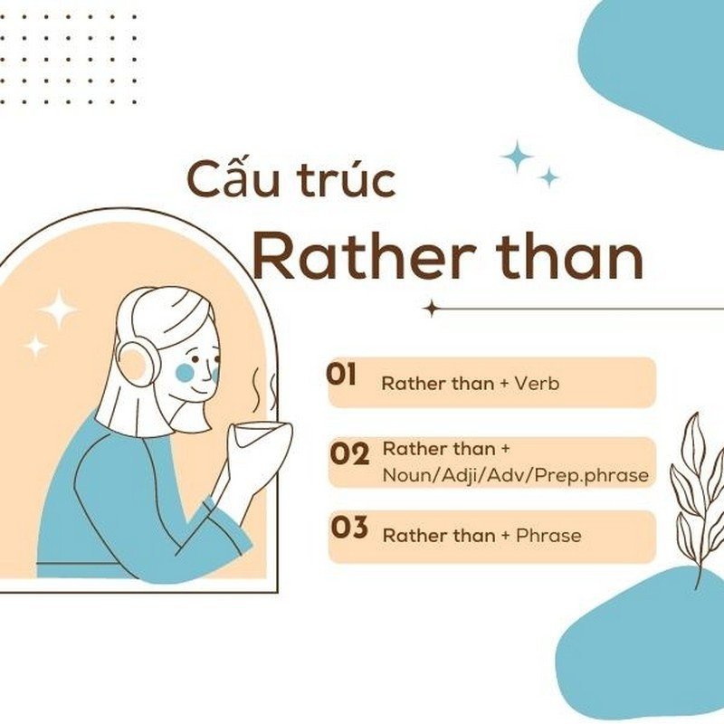 Người đàn ông đang suy nghĩ, minh họa việc đưa ra lựa chọn với cấu trúc rather than trong tiếng Anh.