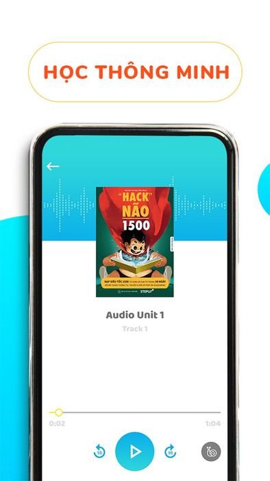 Người dùng trải nghiệm ứng dụng Hack Não trên điện thoại để học từ vựng tiếng Anh