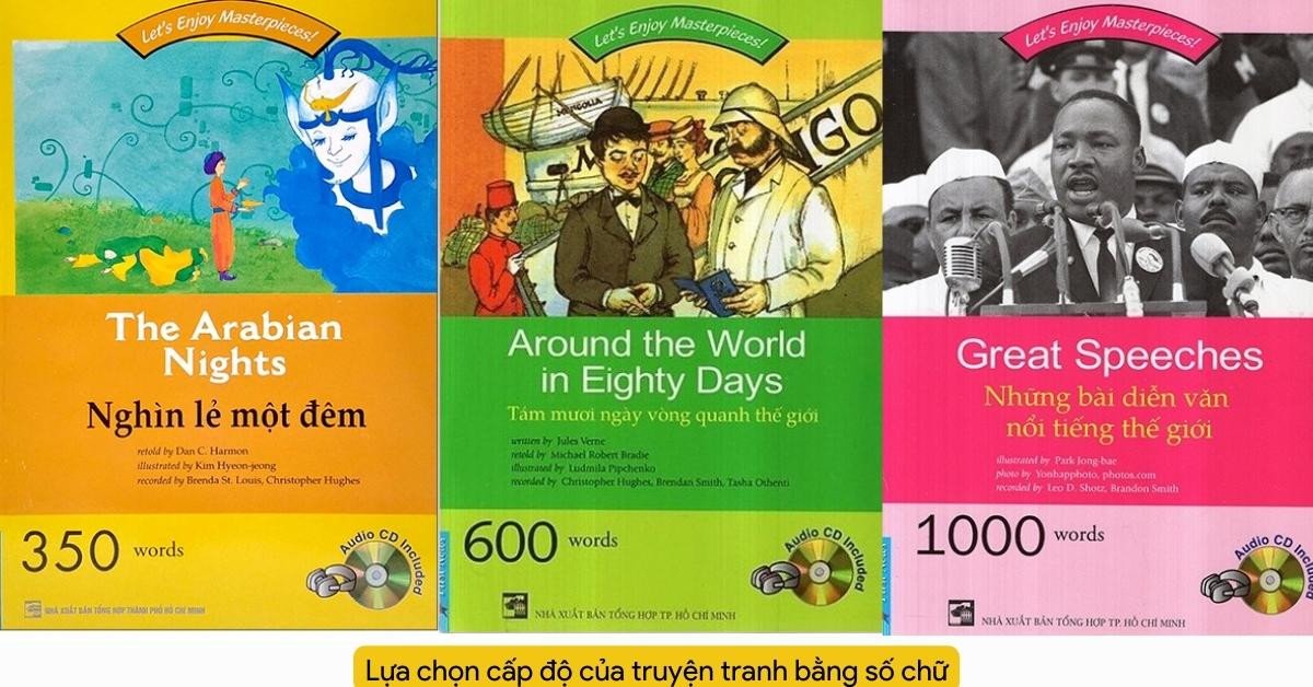Người học chọn truyện tranh tiếng Anh