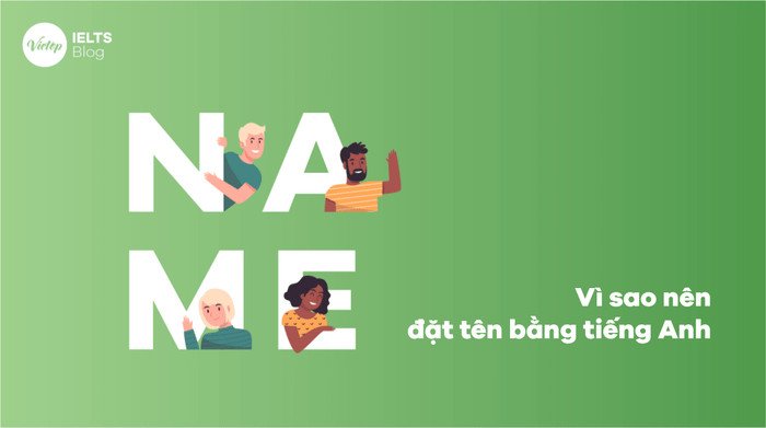 Người phụ nữ mỉm cười cầm cuốn sách, biểu tượng cho việc học và sự kết nối toàn cầu thông qua việc sử dụng tên tiếng Anh.