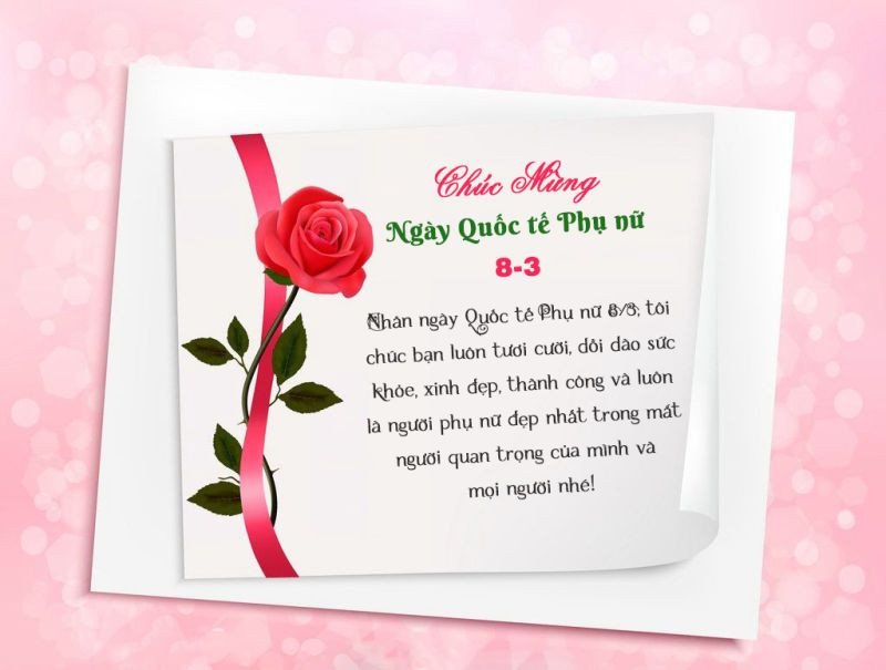 Nhóm bạn bè nữ tươi cười rạng rỡ, ôm hoa chúc mừng Ngày Quốc tế Phụ nữ