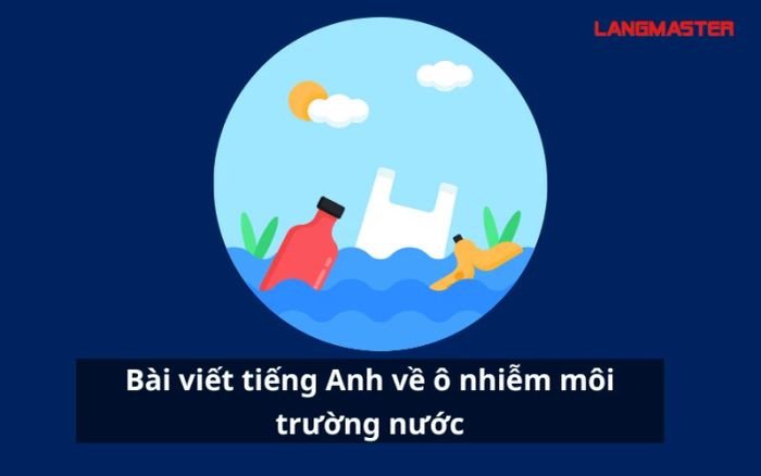 Rác thải nhựa và các vật liệu khác nổi lềnh bềnh trên mặt nước, minh họa rõ ràng tình trạng ô nhiễm nước nghiêm trọng