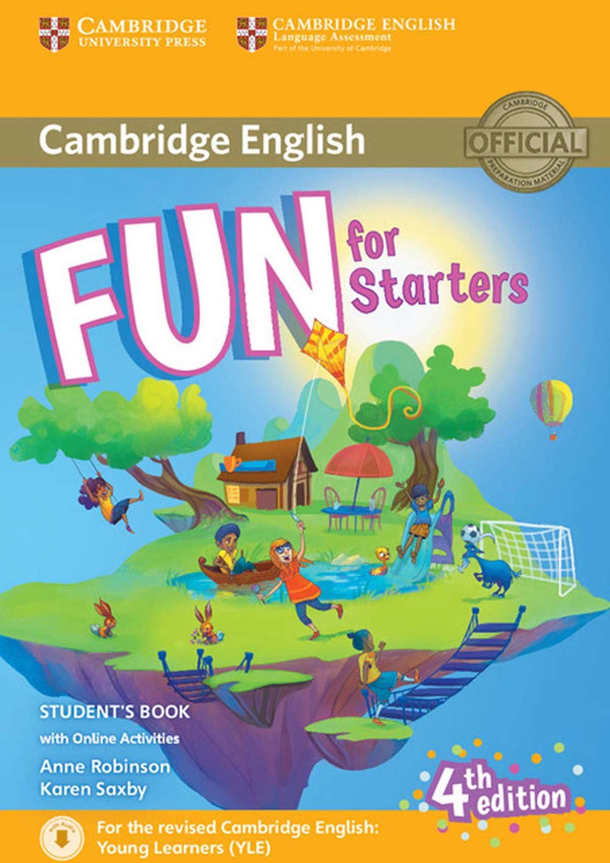Sách Fun for Starters với hình ảnh minh họa vui nhộn giúp trẻ học tiếng Anh