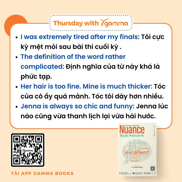 Sự tương phản giữa việc sử dụng "very good" và "excellent" để làm phong phú ngôn ngữ